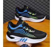 Zapatos de hombre 2023, novedad de verano, zapatos informales, tendencia a la moda, zapatos para papá, zapatos transpirables para correr, zapatos deportivos informales para hombre 39 negro
