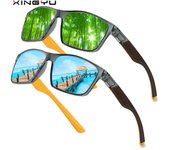 Nuevas gafas de sol polarizadas para hombres y mujeres, gafas de sol deportivas, gafas cuadradas coloridas de moda, gafas para conducir