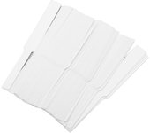 100 hojas de tiras de prueba de perfume desechables blancas en blanco portátiles tiras de papel secante para perfumes para