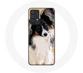 Coque Maniacase pour Samsung Galaxy A32 4G Épagneul nain continental papillon Race de chiens