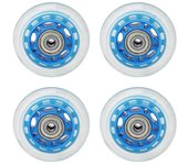6,2 cm transparente silencioso rueda giratoria equipaje carrito carrito patín accesorio azul