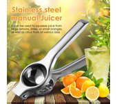 Exprimidor de limón portátil de acero inoxidable, 1/5 piezas, con pinza para limón, herramientas para prensar frutas, accesorios de cocina 1Pcs