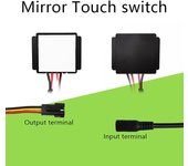 Sensor de interruptor de inducción táctil para espejo de baño de 12-24 V CC para luz LED Regular Monochrome