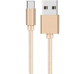 Cable USB-C pour Xiaomi REDMI NOTE 9 - NOTE 9 PRO - NOTE 10 - NOTE 10 PRO - Cable Type USB-C Nylon Tressé Or 1 Mètre Phonillico®