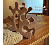 Organizador de pesas de 3 niveles para mancuernas, solo soporte pequeño para mancuernas, ideal para gimnasio en casa. A2