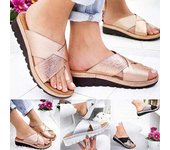 Zapatos de mujer Zapatillas Corrector ortopédico de juanete Plataforma cómoda Sandalias de corrección de dedo gordo ocasionales para mujer 35 negro