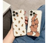 Bonita funda de teléfono con diseño de capibara para iPhone Mini 11 12 13 14 15 XPlus Pro Max SE XR carcasa transparente iPhone12PRO