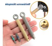 Destornillador Phillips magnético con cabeza de acero de tungsteno, juego de herramientas multifunción de acero S2 Brass handle