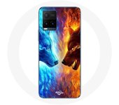 Coque pour Vivo Y21s 2021 / Y21 2021 Loup de Glace et de feu