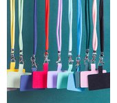 Suministros para el hogar, Clip para teléfono móvil, correa para el cuello, cordón antipérdida, cordón para portatarjetas móvil para viajes al aire libre blanco
