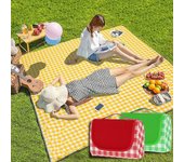 Esterilla de picnic plegable, portátil, para playa y arena, de tela no tejida, gruesa, para tienda de campaña, a prueba de humedad, para exteriores 100x150cm amarillo