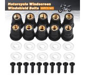 10/30 piezas M5 M6 tuercas de goma para pozos de motocicleta, tuercas remachables para parabrisas, pernos, accesorios para Honda, Suzuki, Yamaha, Kawasaki