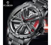 Con caja de regalo Relojes de negocios informales para hombre a la moda Reloj resistente al agua de acero inoxidable de lujo para hombres Relojes de pulsera de cuarzo