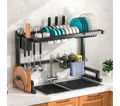 Estante de almacenamiento para cocina, escurridor de platos, cuenco, plato, palillos, organizador, estante para cubiertos, estante para encimera de cocina
