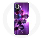 Coque pour Xiaomi Redmi Note 10T 5G BTS TinyTAN Animation Affiche RM Jin Suga J-Hope Jimin V Et Jungkook Mic Drop