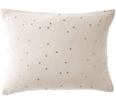 Taie d'oreiller Pois Doré Déco  Gaïa Chic  60 x 60 cm & 50 x 70 cm  Gaze de Coton  - Gaïa Chic Pampa - 50 x 70 cm