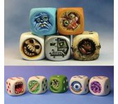 Dados de monstruos, juego de dados para juegos de mesa de Halloween, juego de dados de monstruos extraños para juegos de mesa, juegos de rol, accesorios para juegos de fiesta en casa y oficinas One Size