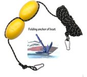 Boya flotante de cuerda para ancla de canoa y kayak, accesorios flotantes con Clip y longitud de cordón de nailon, 1 Juego