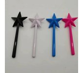 Salero y pimentero portátil, varita mágica rellenable con forma de estrella, dispensador de especias, juego de coctelera, suministros para barbacoa y cocina negro