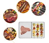 Placa de parrilla de titanio Rejilla de barbacoa ultraligera Malla de alambre para barbacoa Horneado Asado Placa de red de enfriamiento para plata