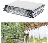 Accesorios ligeros para cultivo de invernadero de jardín con película reflectante para plantas None plata