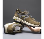 Zapatos casuales para montañismo al aire libre para hombres, zapatos de protección laboral para hombres, zapatos deportivos para obras de construcción antideslizantes y resistentes al desgaste para otoño e invierno para hombres 39