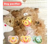 3 chupetes de silicona para perros, giratorios, desmontables, portátiles, para calmar a las mascotas, juguete para morder para perros y gatos pequeños y suaves, accesorios para animales 3pcs