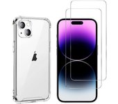 Coque antichoc pour iPhone 15 et 2 Verres Trempé Film Protection Ecran Phonillico®