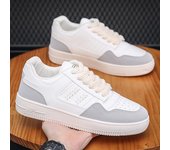 Zapatos de hombre, novedad de verano, zapatos de lona transpirables, estudiantes masculinos, cien zapatos blancos coreanos, zapatos deportivos y de ocio con fondo grueso para hombres 39