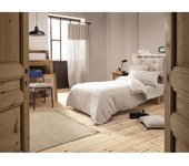 Pack housse de couette  Gaïa   Gaze de Coton  - Gaïa Pampa - Pack 3 Pièces pour lit 90 x 190 cm (1 Housse de couette 140 x 200 + 1