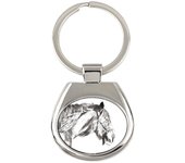 Shire Horse - keychain with a horse, keychain with a print, personalized pendant from the Art-Dog brand plata