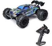 Camión todoterreno RC coche de alta velocidad 38 km/h 1/16 2,4 GHz coche de carreras 4WD RTR juguete para niños blue-1 battery azul