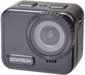 Cámara de acción SIGHTRON CUBE CAM 4K 60FPS 21m estabilizador de imagen a prueba de agua monitor ultra gran angular NOA0001 DAC-201 6 ejes 170° 2.1 negro