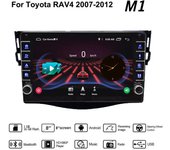 Radio Android para coche para Toyota RAV4 2007-2012 con botón, reproductor de vídeo estéreo Multimedia 2din, WIFI, GPS, 1 + 16GB 1+16GB