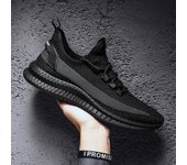 Zapatos Flyknit para hombre, zapatos de malla para primavera y verano, zapatos casuales para hombre, zapatos de hombre de moda, zapatillas deportivas 39 negro