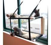 Nido para mascotas, nido colgante, ventosa, alféizar de ventana, nido para gatos, hamaca para gatos de doble capa desmontable y lavable