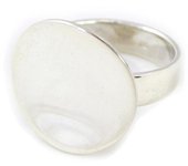 Bague Argent 'Design' 56 plata