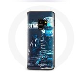 Coque pour Samsung Galaxy S9 Plus Formule 1 Valtteri Bottas Pilote de F1 Noir
