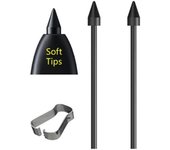 Puntas de lápiz óptico suaves para tabletas Samsung Galaxy Tab S22, S23, S9, S8, S7, S6, Note10/20 Ultra Black-1 Tip&Tweezer