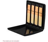 Caja protectora de cañas negras ABS 8 Uds capacidad de cañas para saxofón saxofón negro