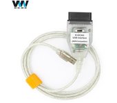 Para BMW INPA K + CAN K + DCAN FTDI FT232RL Chip con interruptor de interfaz USB herramienta de diagnóstico para BMW OBD2 escáner blanco