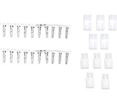YUNIQUE FRANCE - Conector Tamiya transparente macho-hembra sin cable (5 pares) para Airsoft RC NIMH