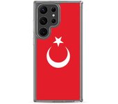 Coque Téléphone - Samsung - Galaxy S23 - Drapeau Turquie - Souple - Multicolore