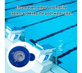 Dispensador de cloro flotante de gran capacidad para piscinas, tabletas de cloro flotantes para jacuzzis.