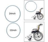 Neumático sólido de rueda libre inflable de 22/24 pulgadas X1 3/8 para rueda trasera de silla de ruedas manual 24inch-2pcs