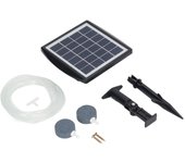 Bomba de aire solar para acuario, oxigenador, bomba de aire con energía solar, aireador solar para estanque de bajo ruido con 2 filtros de aire
