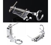 Máquina de coser doméstica multifunción para zurcir, bordado y acolchado plata