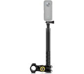 PULUZ PU817 motocicleta bicicleta Selfie Stick manillar montaje cámara soporte 27,9 cm113,5 cm ajustable negro
