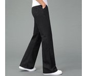 Pantalones vaqueros para hombre, pantalones vaqueros acampanados para hombre, corte de bota, pierna acampanada, corte holgado, cintura alta, pantalones vaqueros negros 28 negro