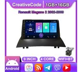 Radio de coche inalámbrica Android de 9 pulgadas Carplay para Renault Megane 2 2002-2009 reproductor Multimedia de coche unidad principal de navegación GPS WIFI 1 + 16GB